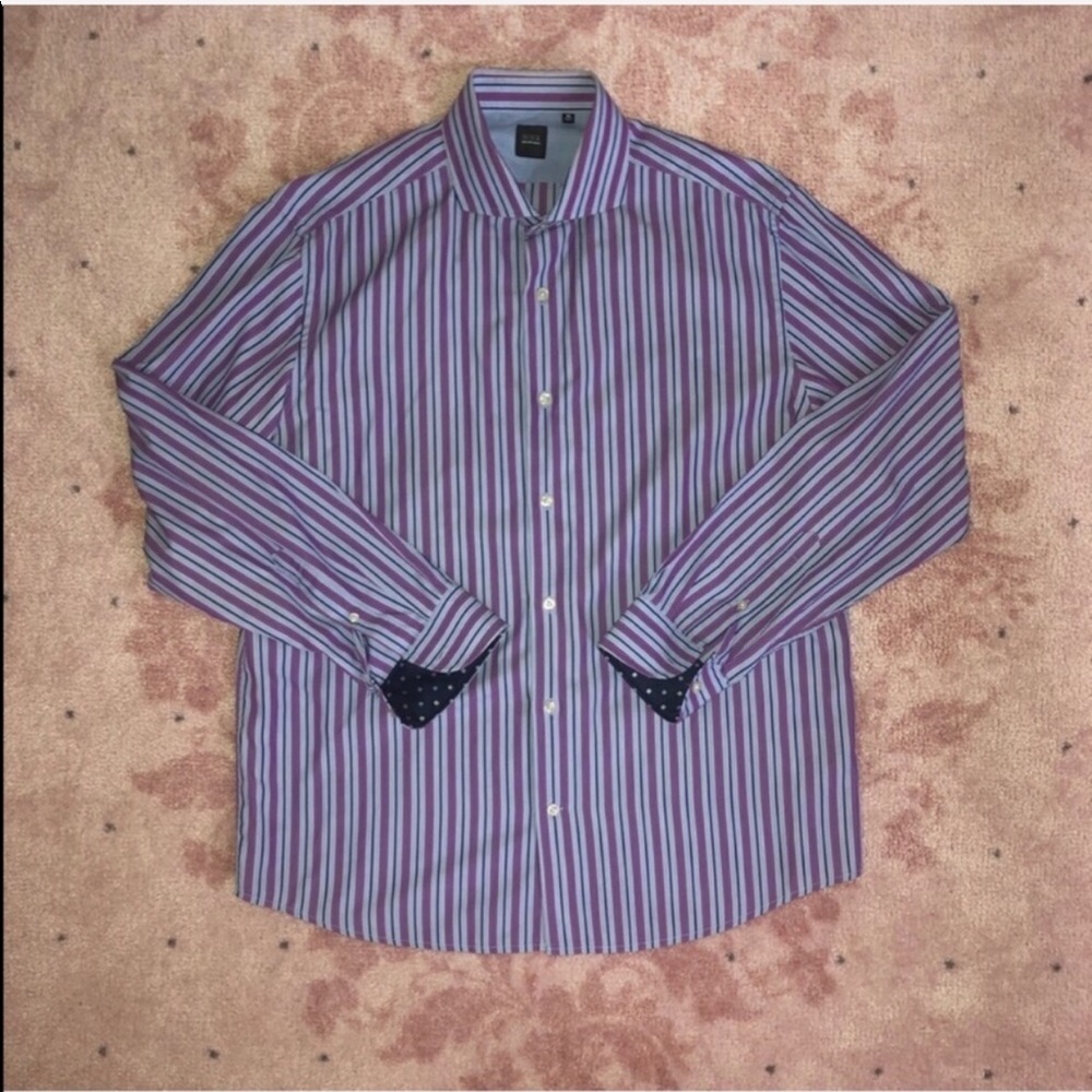 Saks fifth Ave Black Label Dress Shirt - Picture 2 of 9